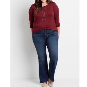 Plus Size jeans by maurices Dark Wash Flare Jean